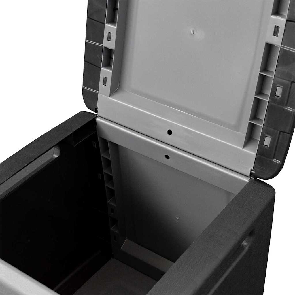 vidaXL Garden Storage Box | Dark grey and black | 100% Polypropylene | Medium 6