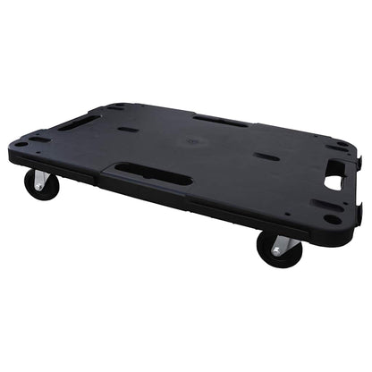 151831 vidaXL Transport Trolley Black 58x38x12 cm PP 5