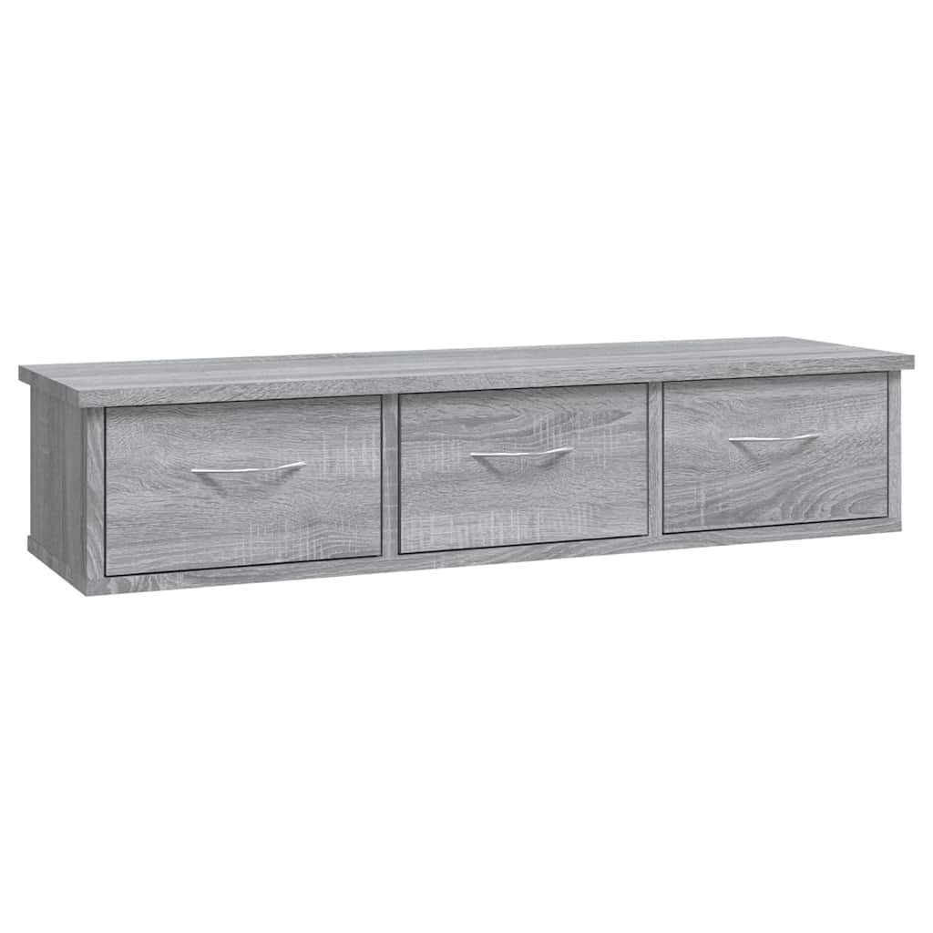 vidaXL Wall Cabinet Grey Sonoma 88x26x18,5 cm Engineered Wood 2