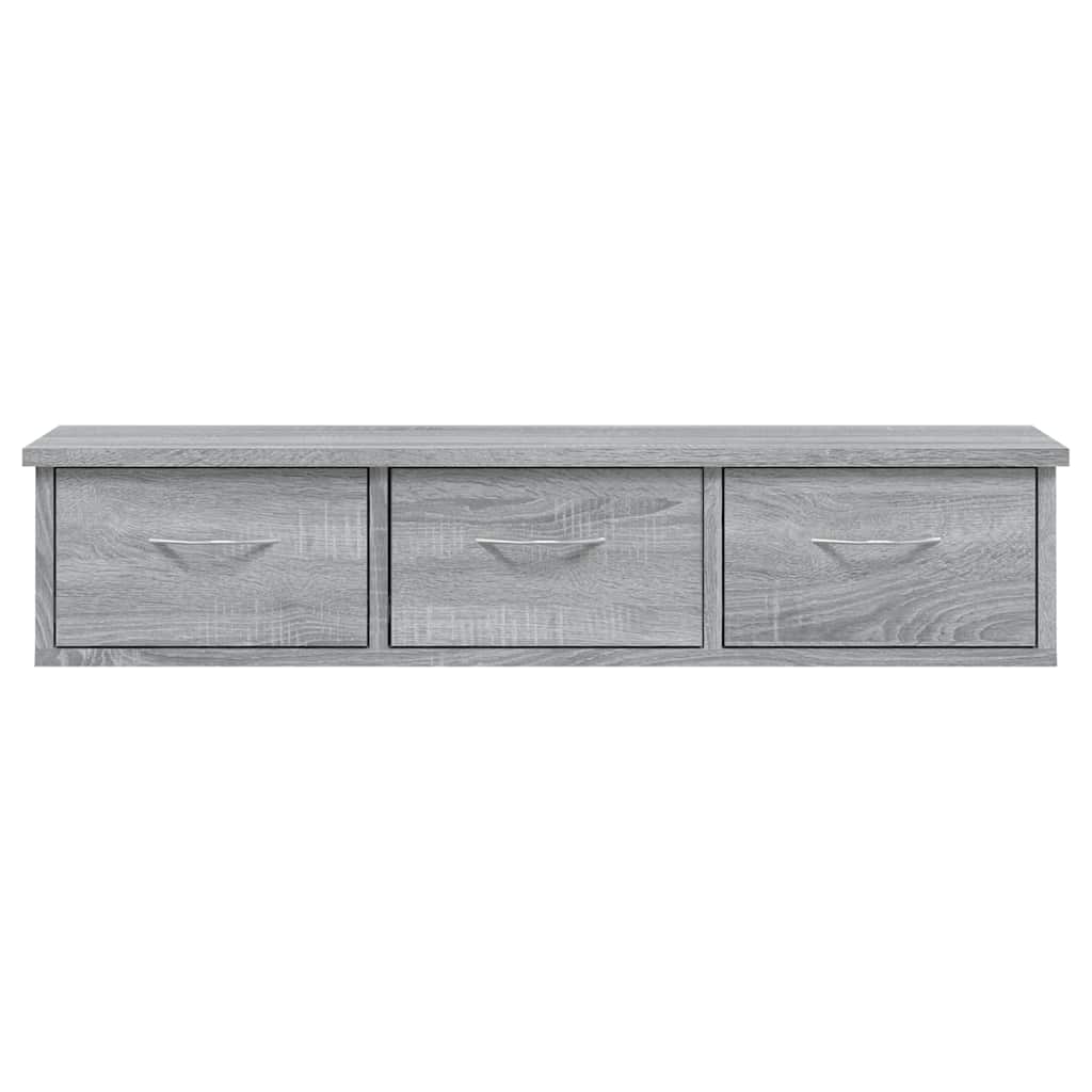 vidaXL Wall Cabinet Grey Sonoma 88x26x18,5 cm Engineered Wood 4