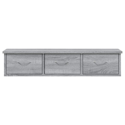 vidaXL Wall Cabinet Grey Sonoma 88x26x18,5 cm Engineered Wood 4