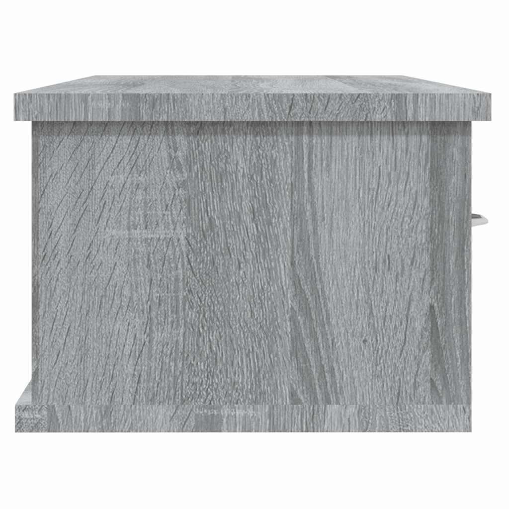 vidaXL Wall Cabinet Grey Sonoma 88x26x18,5 cm Engineered Wood 6