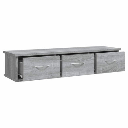 vidaXL Wall Cabinet Grey Sonoma 88x26x18,5 cm Engineered Wood 5