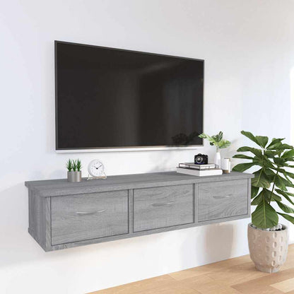 vidaXL Wall Cabinet Grey Sonoma 88x26x18,5 cm Engineered Wood 1