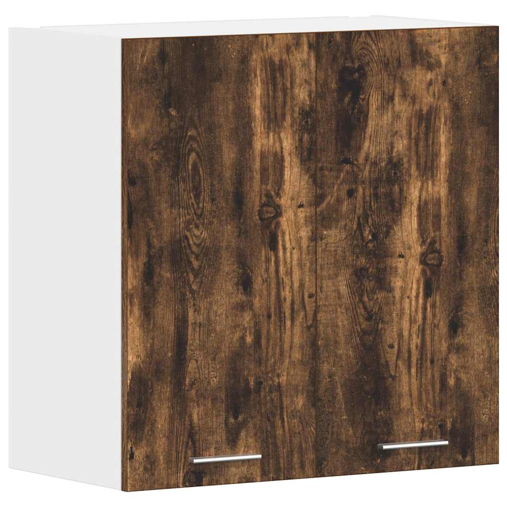 Hanging Cabinet and White 40 x 31 x 80 cm Smoked oak 1x hanging cabinet (1 door) 40 cm wide 80 cm high–1x hanging cabinet (3 shelves) 30 cm 1x hanging cabinet (2 doors) 60 cm wide 60 cm high