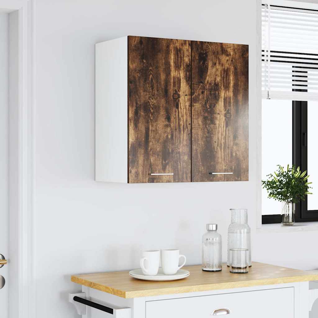Hanging Cabinet and White 40 x 31 x 80 cm Smoked oak 1x hanging cabinet (1 door) 40 cm wide 80 cm high–1x hanging cabinet (3 shelves) 30 cm 1x hanging cabinet (2 doors) 60 cm wide 60 cm high
