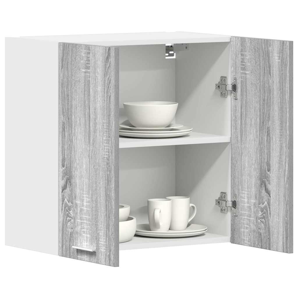 vidaXL Hanging Cabinet Lyon Grey Sonoma 60x31x60 cm Engineered Wood 4