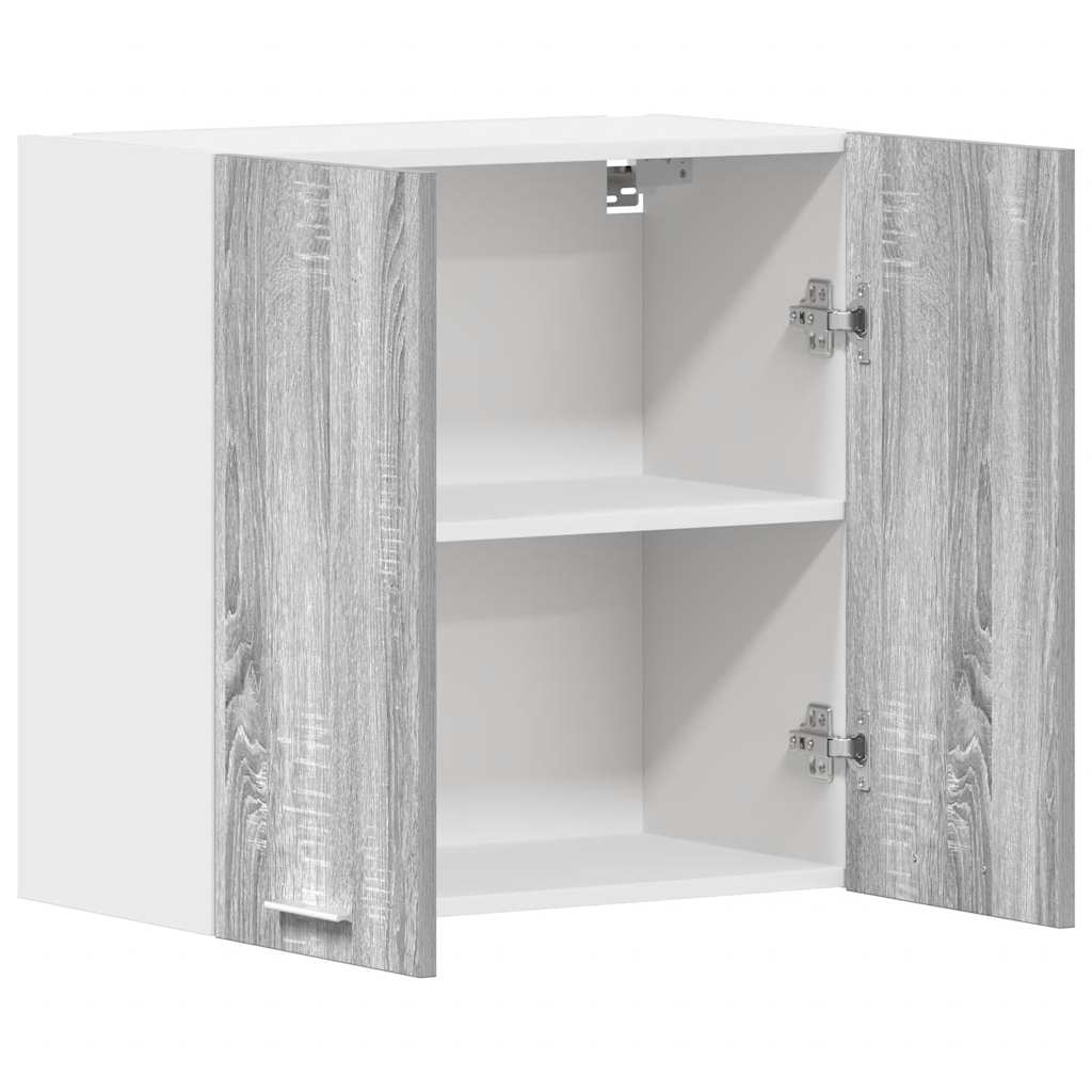 vidaXL Hanging Cabinet Lyon Grey Sonoma 60x31x60 cm Engineered Wood 5