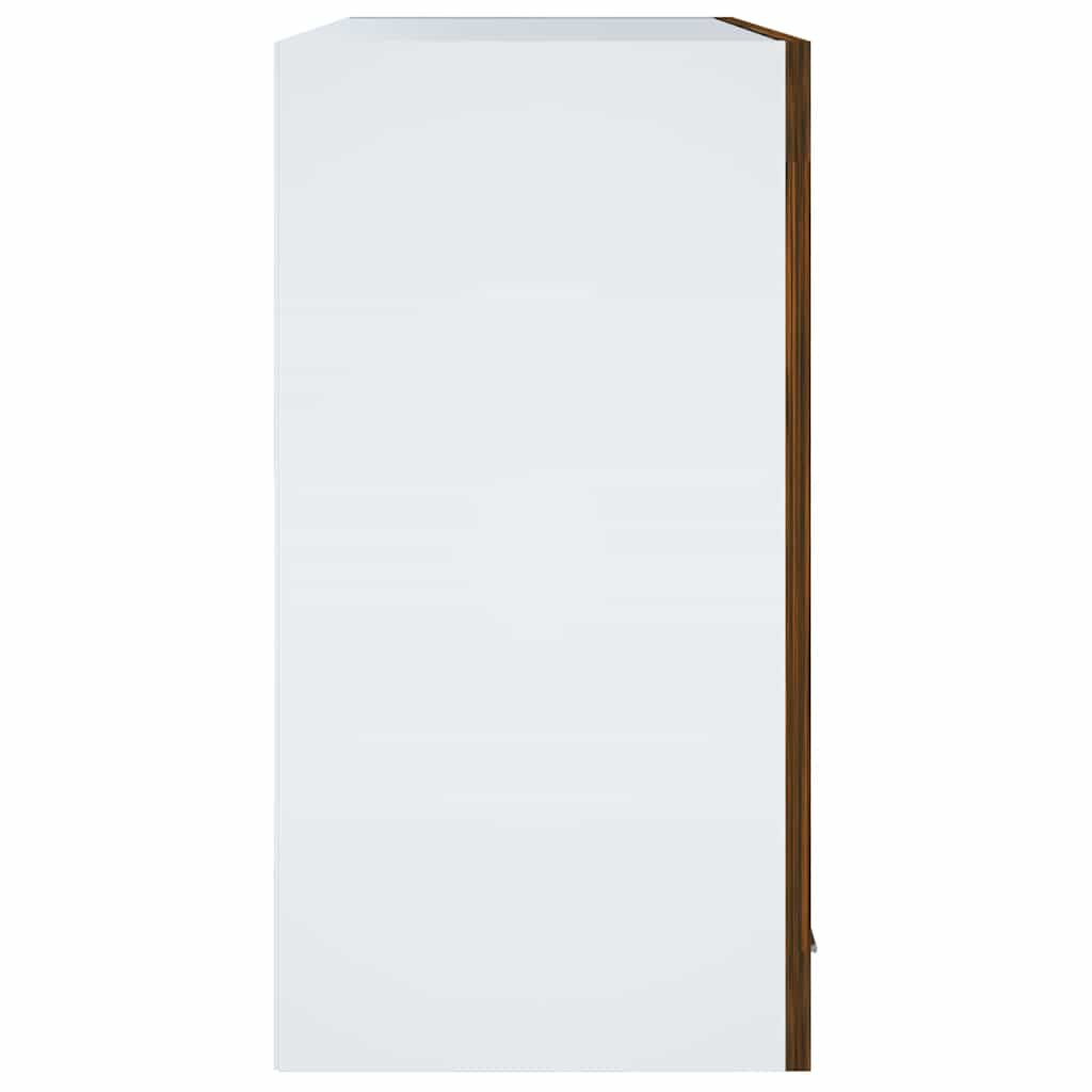 vidaXL Hanging Glass Cabinet Lyon Smoked Oak 60x31x60 cm Engineered Wood 4