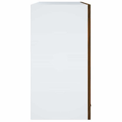 vidaXL Hanging Glass Cabinet Lyon Smoked Oak 60x31x60 cm Engineered Wood 4
