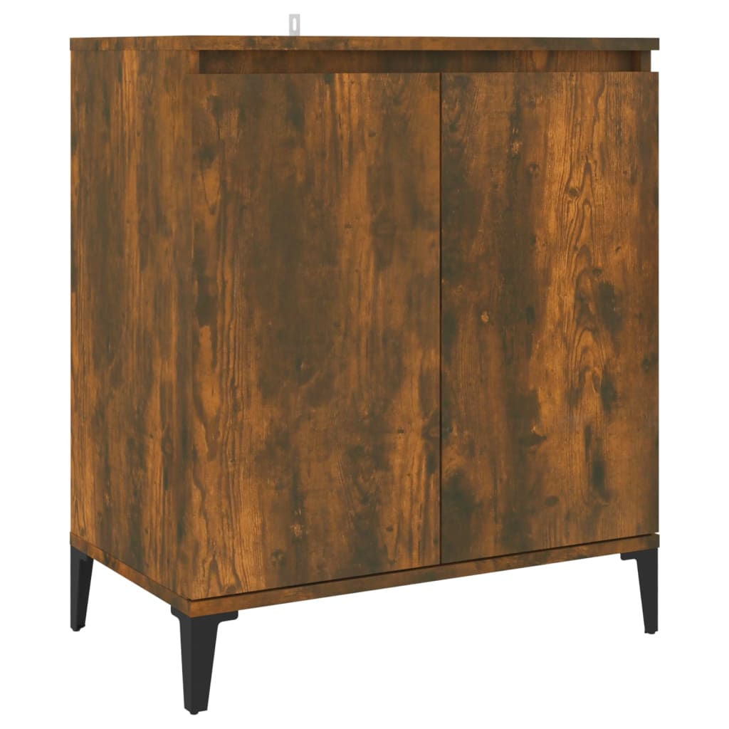 vidaXL Sideboard Smoked Oak 60x35x70 cm Engineered Wood 2