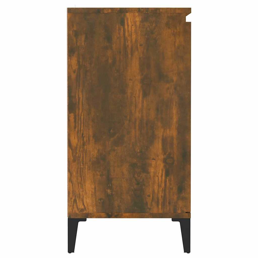 vidaXL Sideboard Smoked Oak 60x35x70 cm Engineered Wood 4