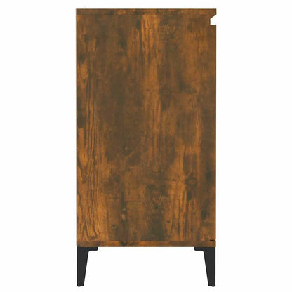 vidaXL Sideboard Smoked Oak 60x35x70 cm Engineered Wood 4