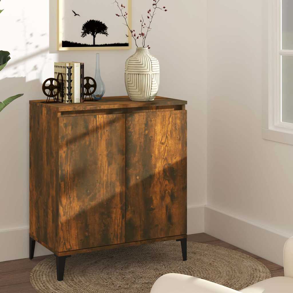 vidaXL Sideboard Smoked Oak 60x35x70 cm Engineered Wood 1