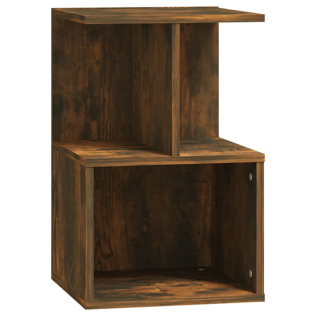 vidaXL Bedside Cabinets 2 pcs Smoked Oak 35x35x55 cm Engineered Wood 4
