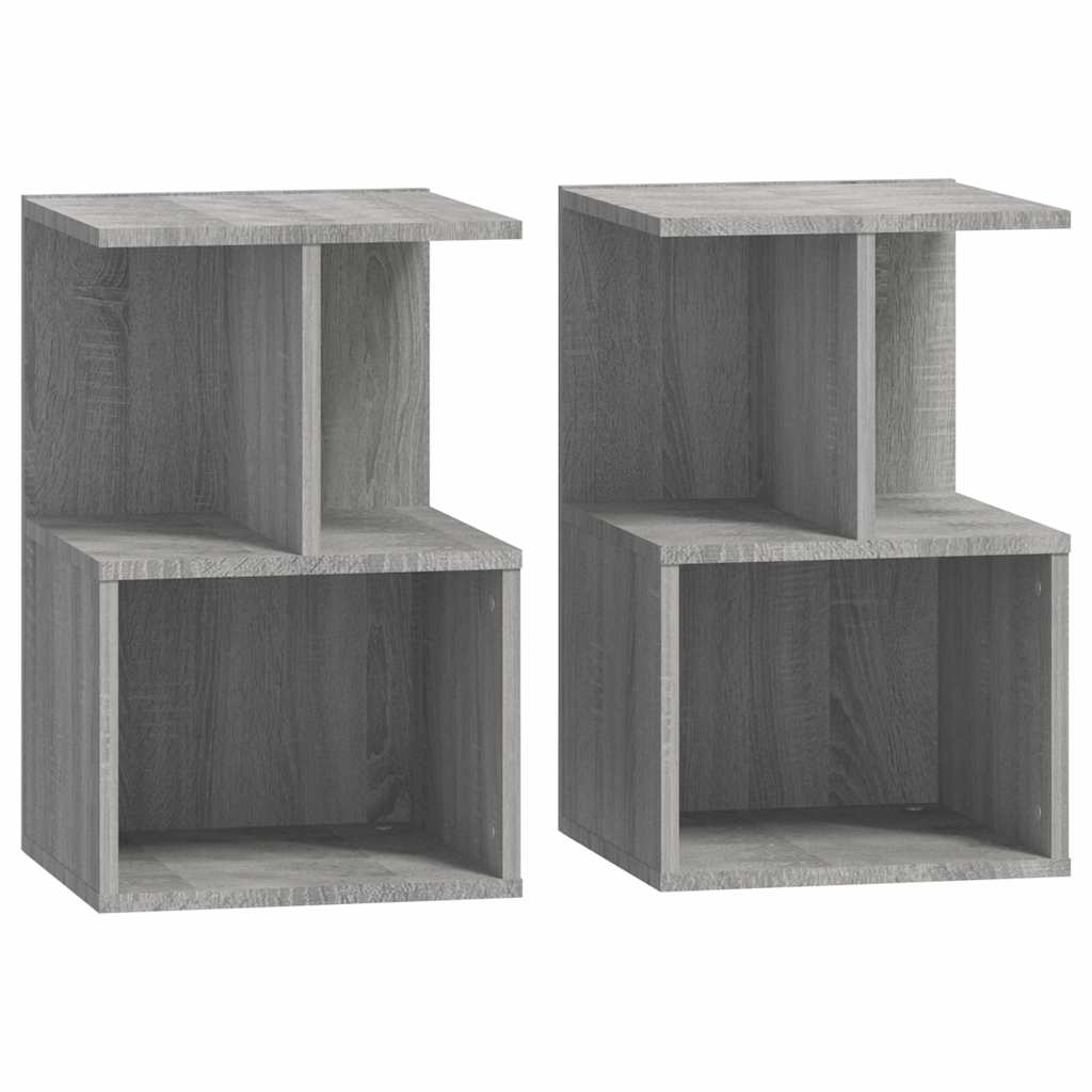 vidaXL Bedside Cabinets 2 pcs Grey Sonoma 35x35x55 cm Engineered Wood 2