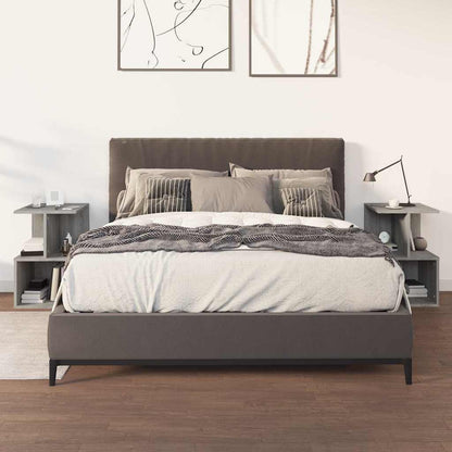 vidaXL Bedside Cabinets 2 pcs Grey Sonoma 35x35x55 cm Engineered Wood 1