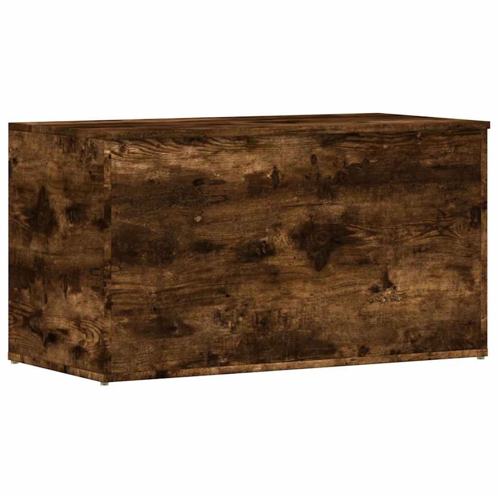 vidaXL Storage Chest Smoked Oak 84x42x46 cm Engineered Wood 2