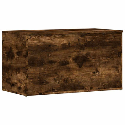 vidaXL Storage Chest Smoked Oak 84x42x46 cm Engineered Wood 2
