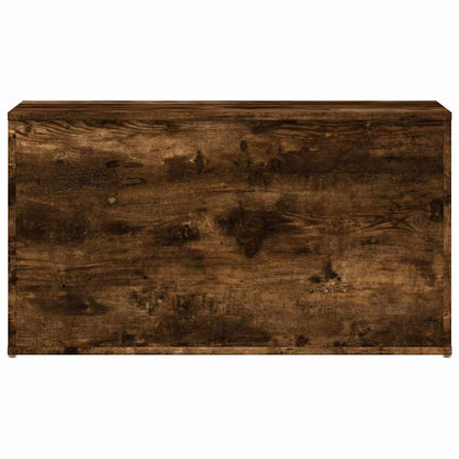 vidaXL Storage Chest Smoked Oak 84x42x46 cm Engineered Wood 4