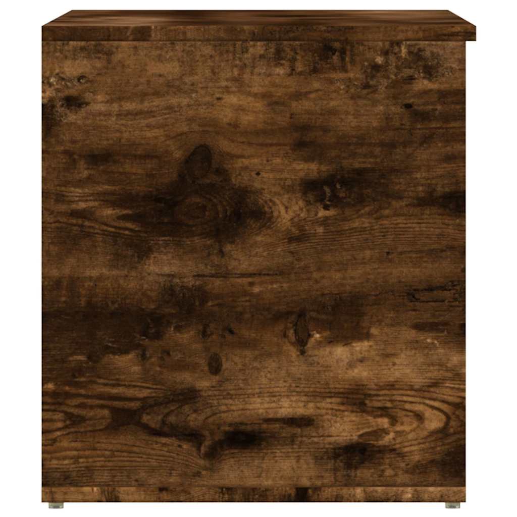 vidaXL Storage Chest Smoked Oak 84x42x46 cm Engineered Wood 5
