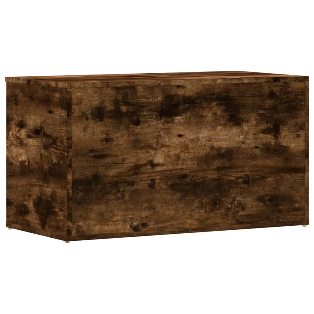 vidaXL Storage Chest Smoked Oak 84x42x46 cm Engineered Wood 6