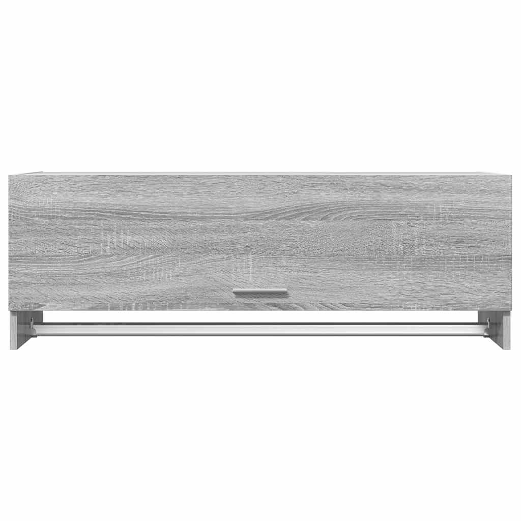 815214 vidaXL Wardrobe Grey Sonoma 100x32,5x35 cm Engineered Wood 5