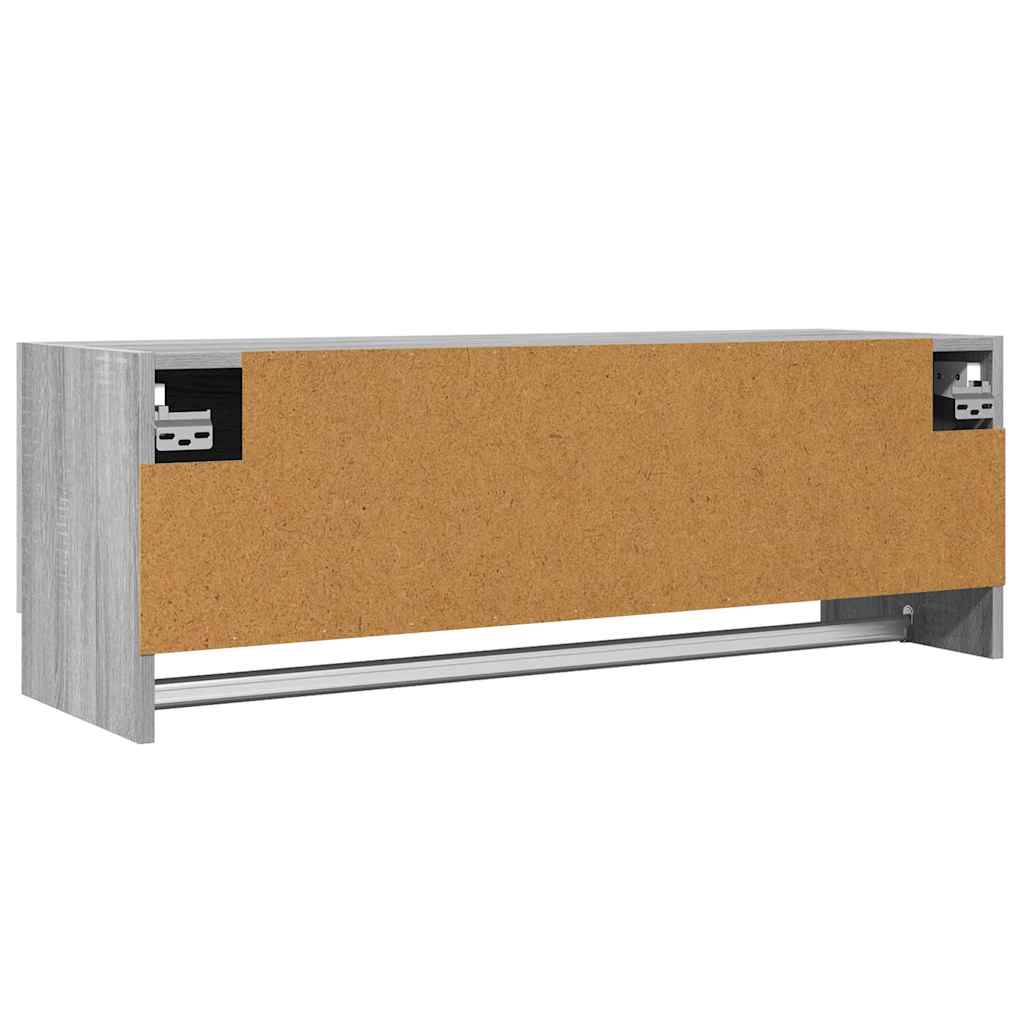 815214 vidaXL Wardrobe Grey Sonoma 100x32,5x35 cm Engineered Wood 3
