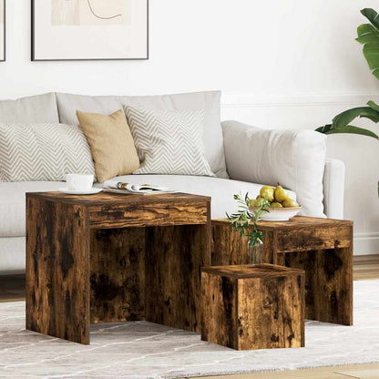 vidaXL Nesting Tables 3 pcs Engineered Wood