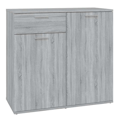 vidaXL Sideboard Grey Sonoma 80x36x75 cm Engineered Wood 2