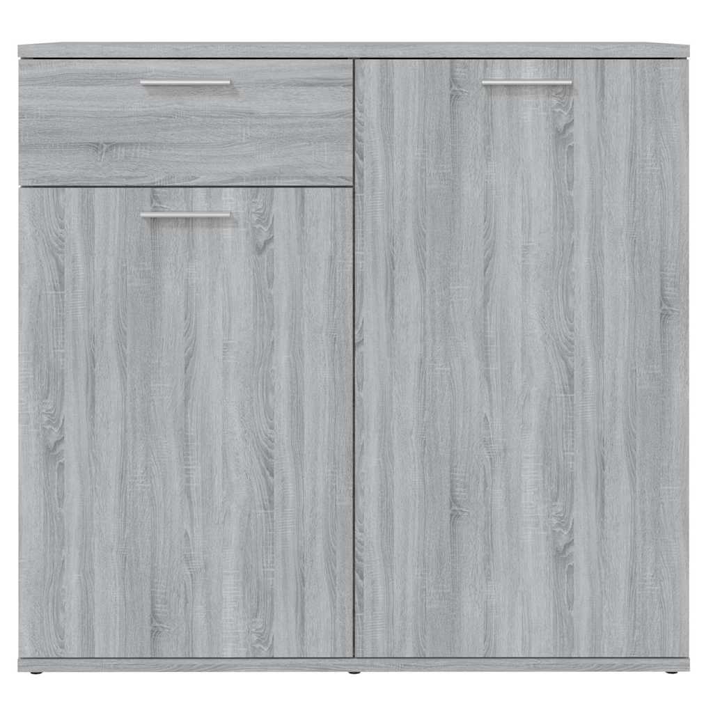 vidaXL Sideboard Grey Sonoma 80x36x75 cm Engineered Wood 3