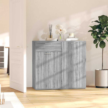 vidaXL Sideboard Grey Sonoma 80x36x75 cm Engineered Wood 1