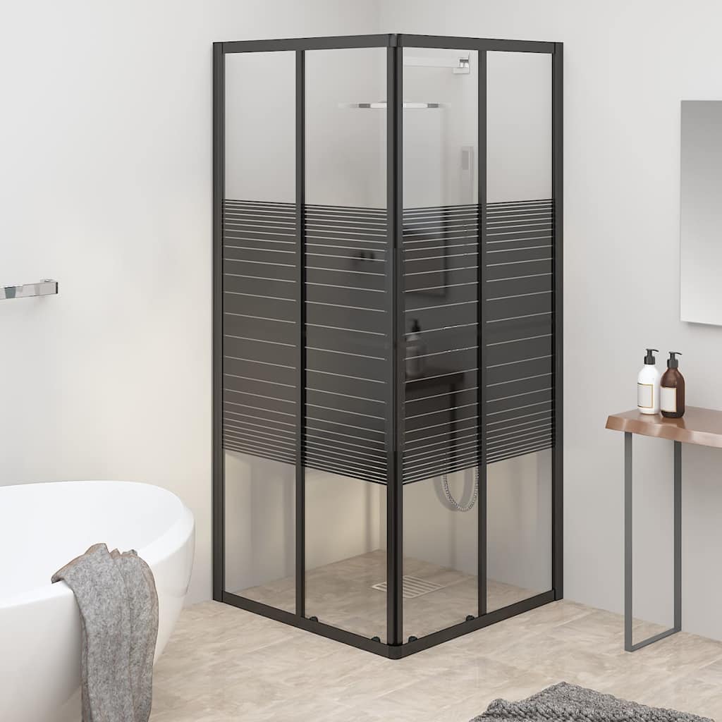 Shower Cabin ESG 80 cm 80 cm Striped