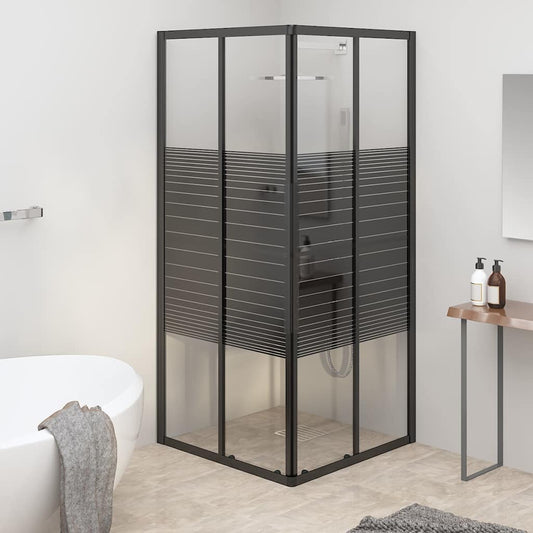 Shower Cabin ESG 80 cm 80 cm Striped