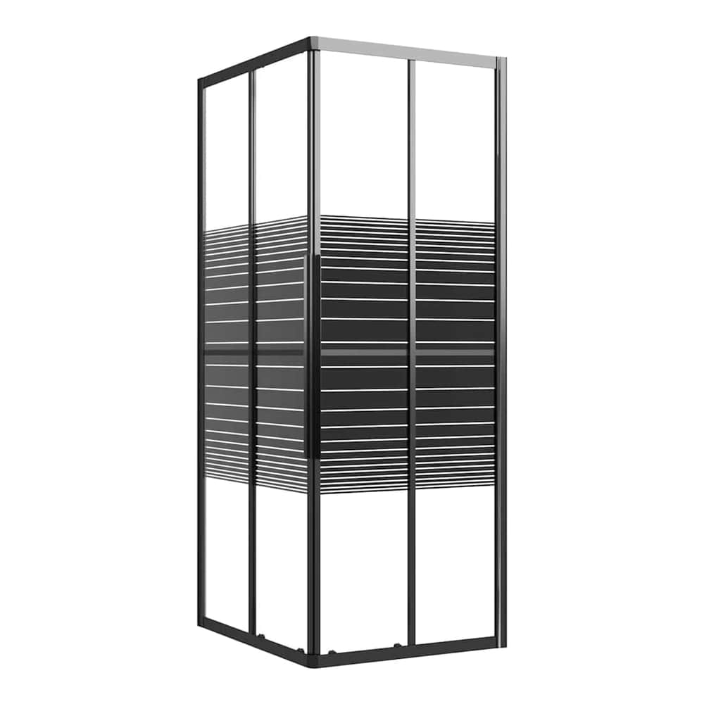 Shower Cabin ESG 90 cm 70 cm Striped