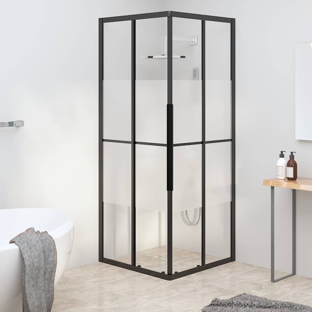 Shower Cabin ESG 80 cm 80 cm Half frosted