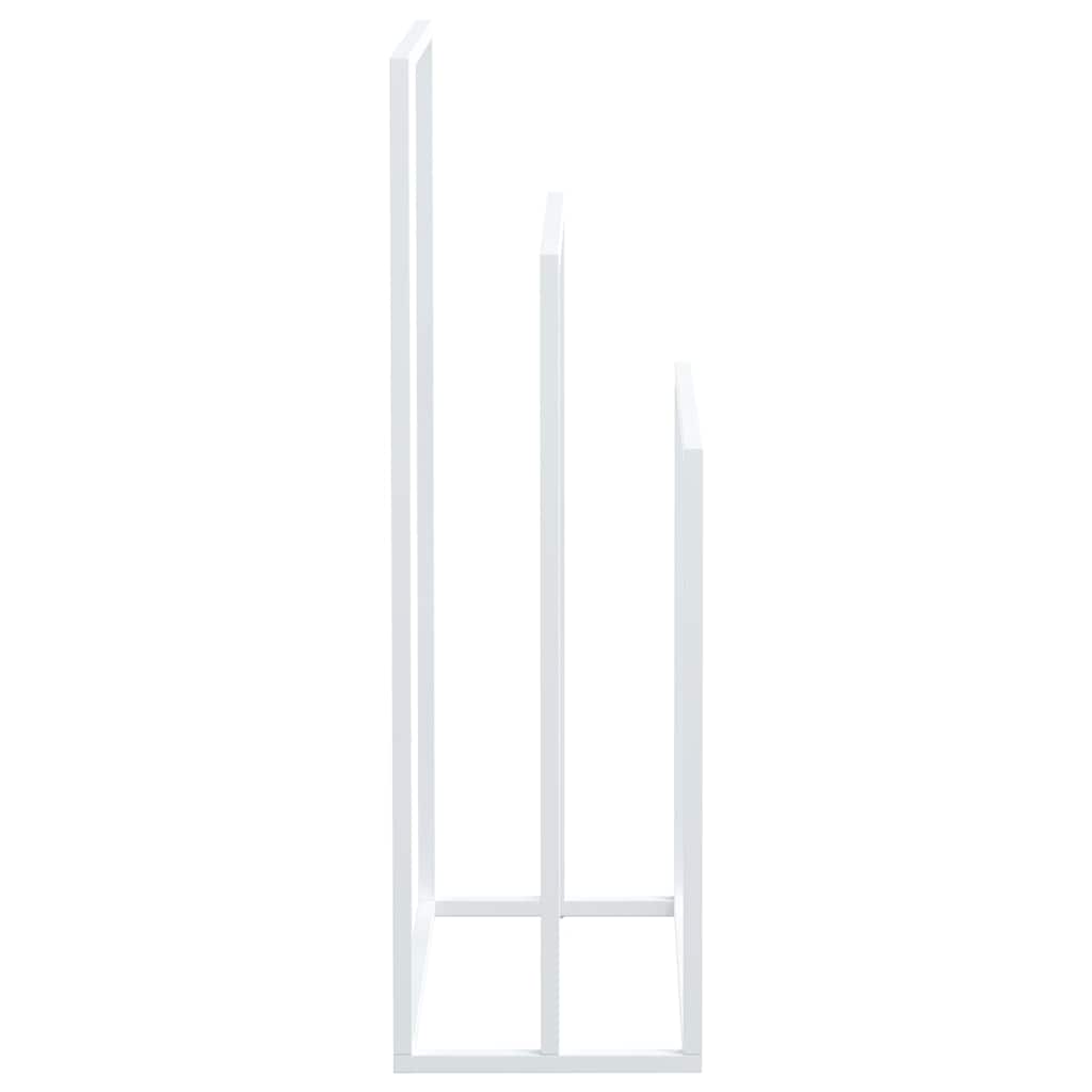 vidaXL Freestanding Towel Rack White 48x24x79 cm Iron 6