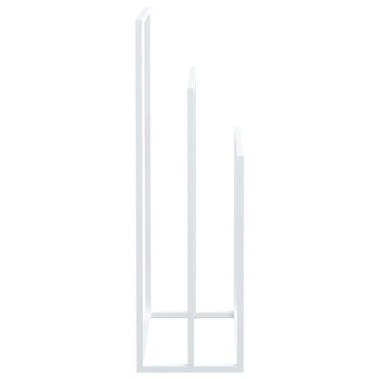 vidaXL Freestanding Towel Rack White 48x24x79 cm Iron 6