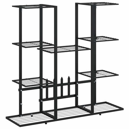 vidaXL Flower Stand | Black | Iron | Standard | Flower Stand | Rectangular 2
