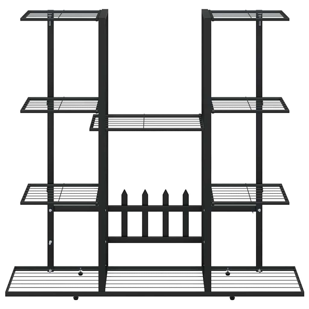 vidaXL Flower Stand | Black | Iron | Standard | Flower Stand | Rectangular 5