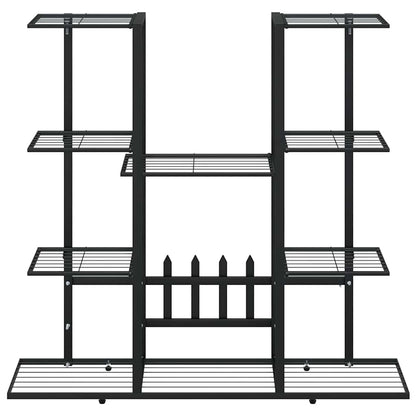 vidaXL Flower Stand | Black | Iron | Standard | Flower Stand | Rectangular 5