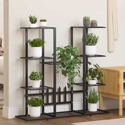 vidaXL Flower Stand | Black | Iron | Standard | Flower Stand | Rectangular 1