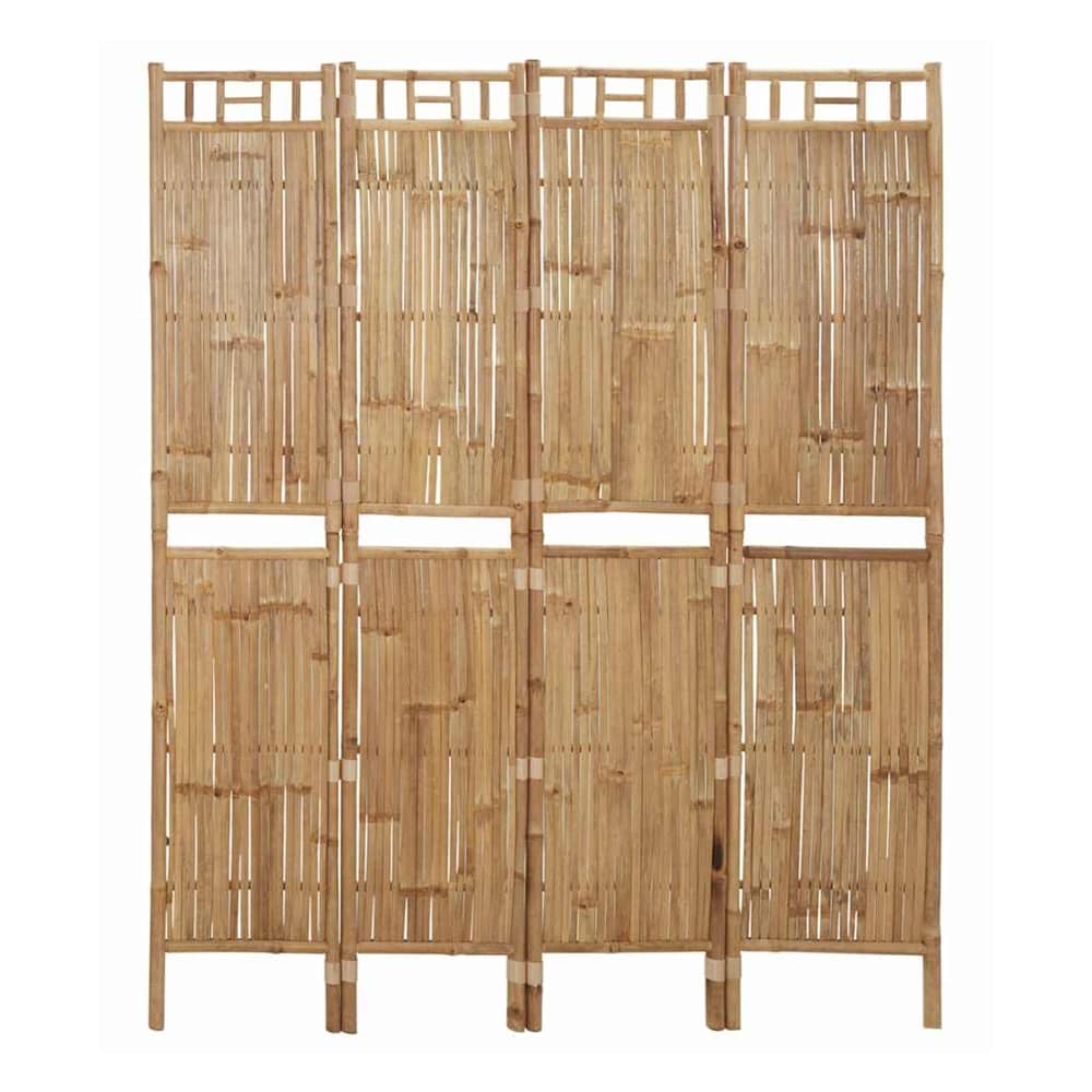 3-Panel Room Divider Bamboo 160 x 180 cm