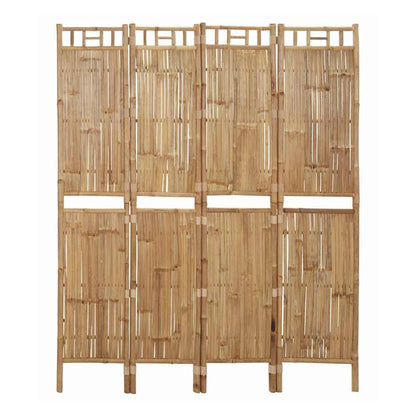 3-Panel Room Divider Bamboo 160 x 180 cm