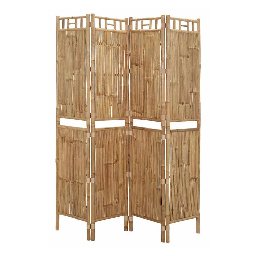 3-Panel Room Divider Bamboo 160 x 180 cm
