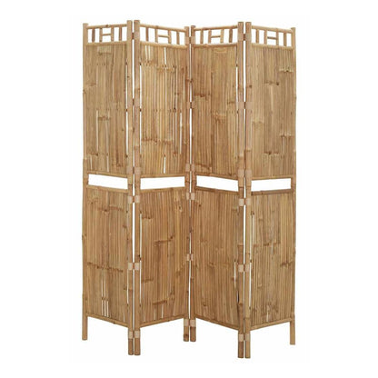 3-Panel Room Divider Bamboo 160 x 180 cm