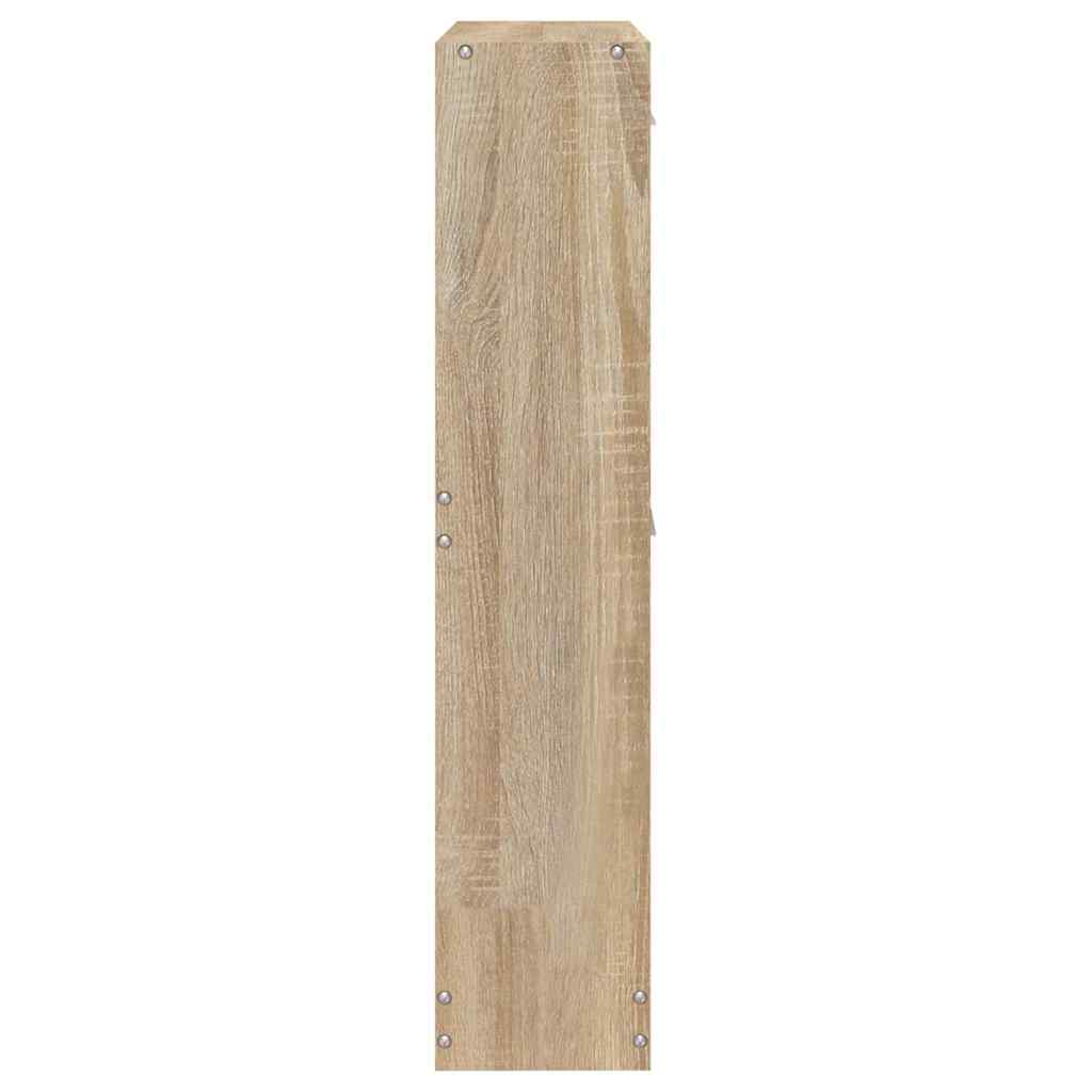 vidaXL Shoe Cabinet Oak 59x17x81 cm Engineered Wood 6