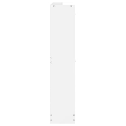 vidaXL Shoe Cabinet High Gloss White 59x17x81 cm Engineered Wood 6