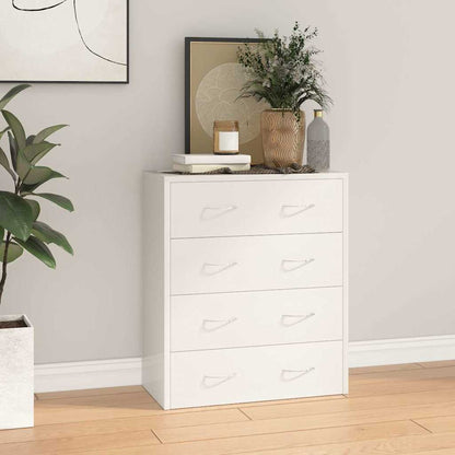 Sideboard with 4 Drawers 60x30,5x71 cm High gloss white