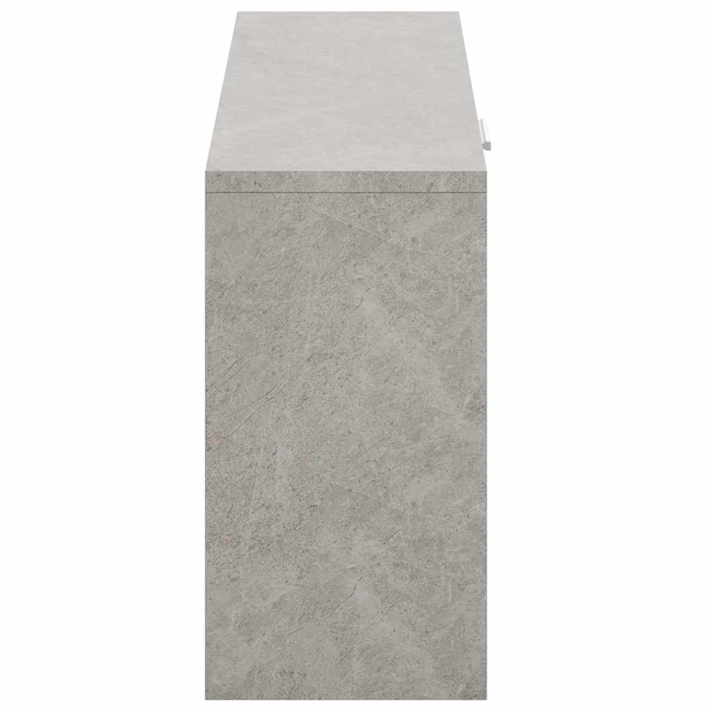 vidaXL Shoe Bench Concrete Grey 80x24x45 cm Engineered Wood 5